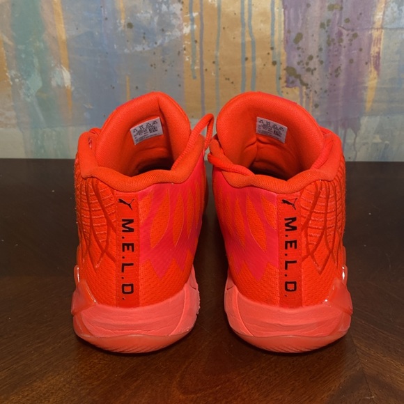 Puma Mb.01 LaMelo Ball Not From Here Red Blast/Fiery Red Shoes Men 10.5 - Picture 2 of 7